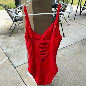 BLEU ROD BEATTIE RED ONE PIECE SWIMSUIT